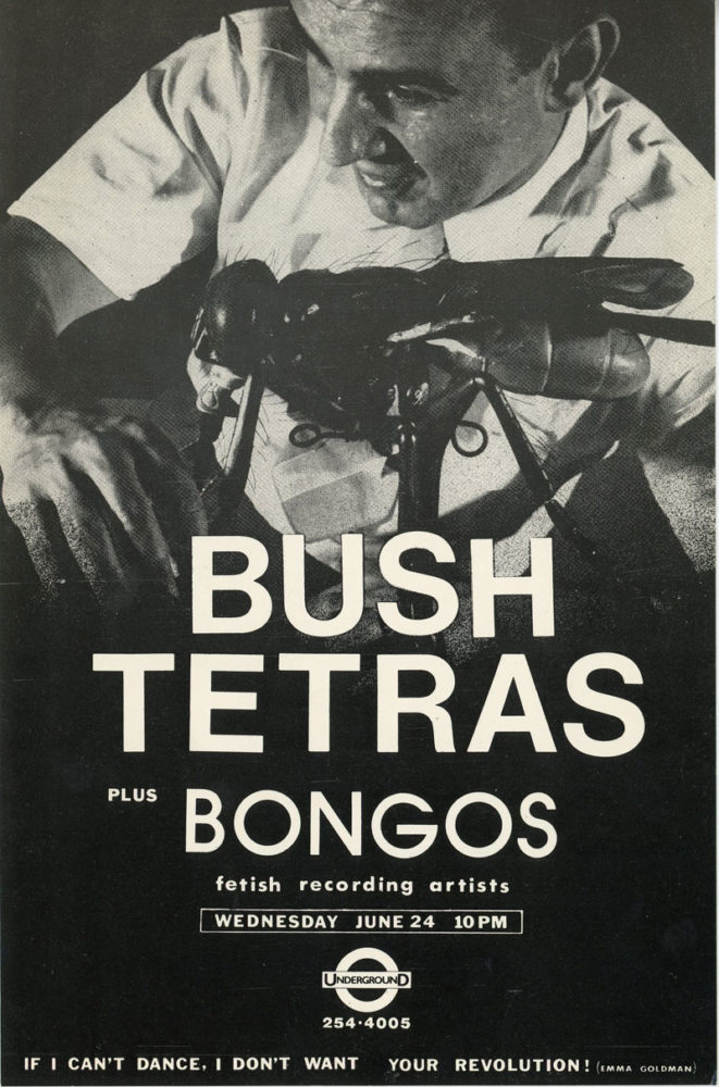 Underground Jim Fouratt Rudolf Bush Tetras