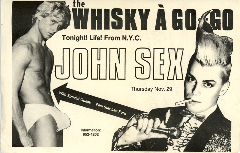 Gallery 98 John Sex Leo Ford Whiskey A Go Go Card 1984 