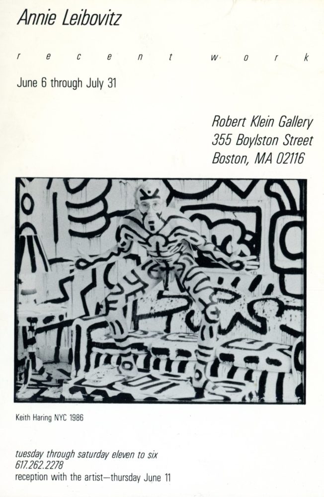 Gallery Annie Leibovitz Nude Portrait Of Keith Haring Card Robert Klein Gallery
