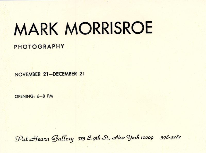 Gallery 98 | Pat Hearn Gallery, Mark Morrisroe, Card and Envelope, 1986