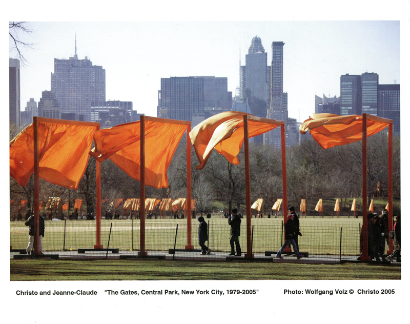 Christo & Jean Claude The shops Gates Central Park Framed Lithograph 20x10 Plaza Hotel