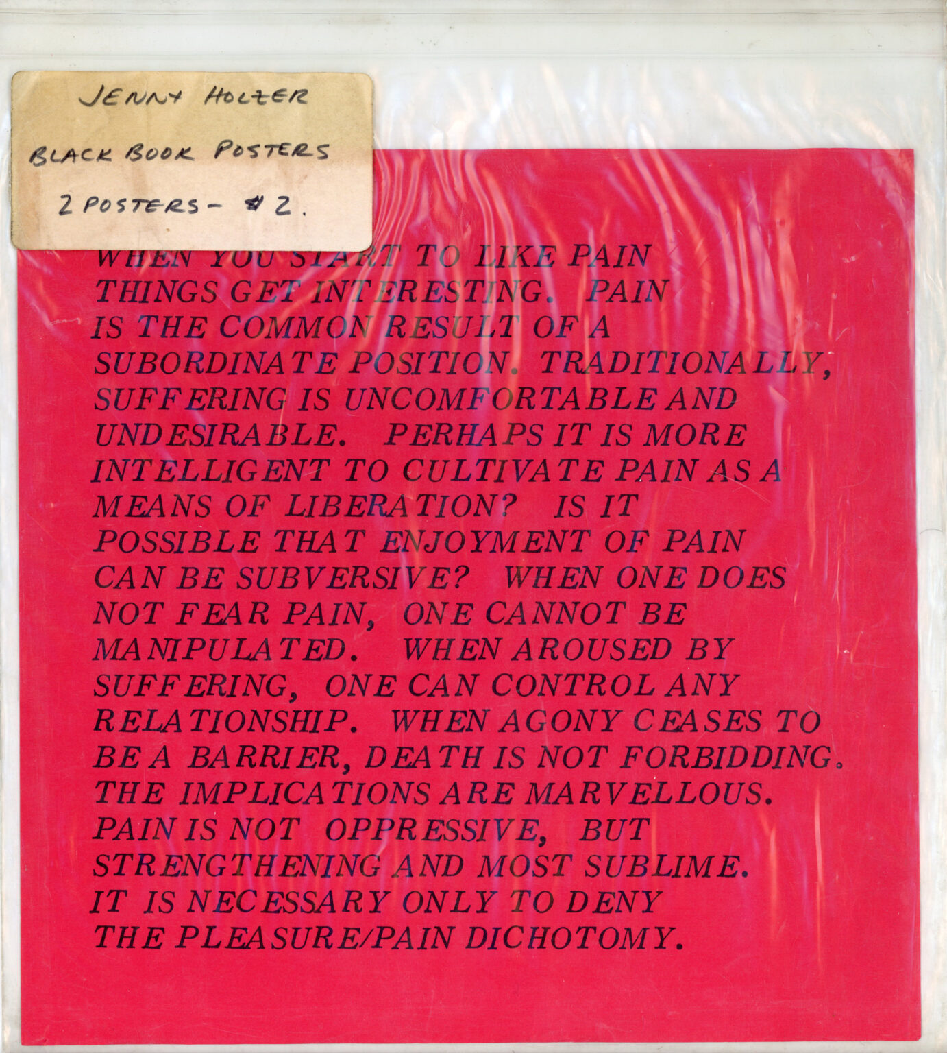 Gallery 98 | Jenny Holzer & The Artist Group COLAB, 1978 – 1983 ...