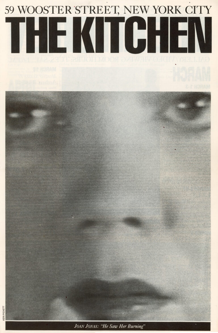 Gallery 98 Kitchen, Joan Jonas, The Juniper Tree, Poster, 1977