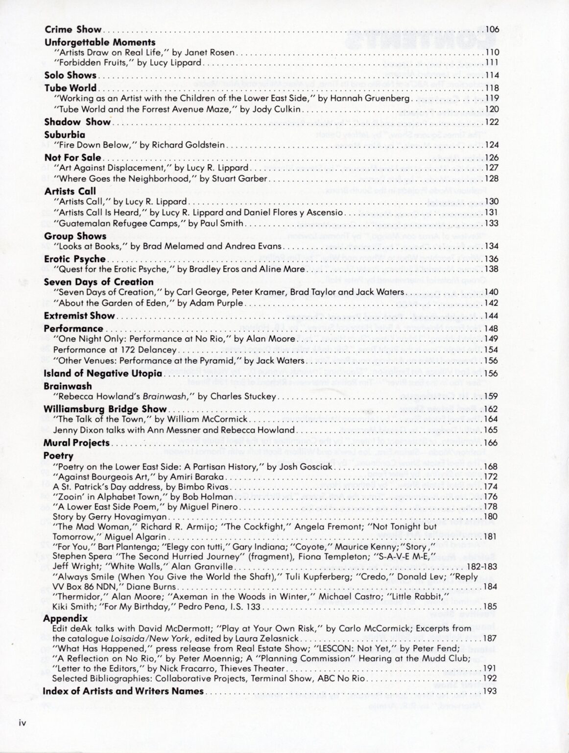 Gallery 98 | Alan Moore and Marc Miller, ABC No Rio Dinero: The Story ...