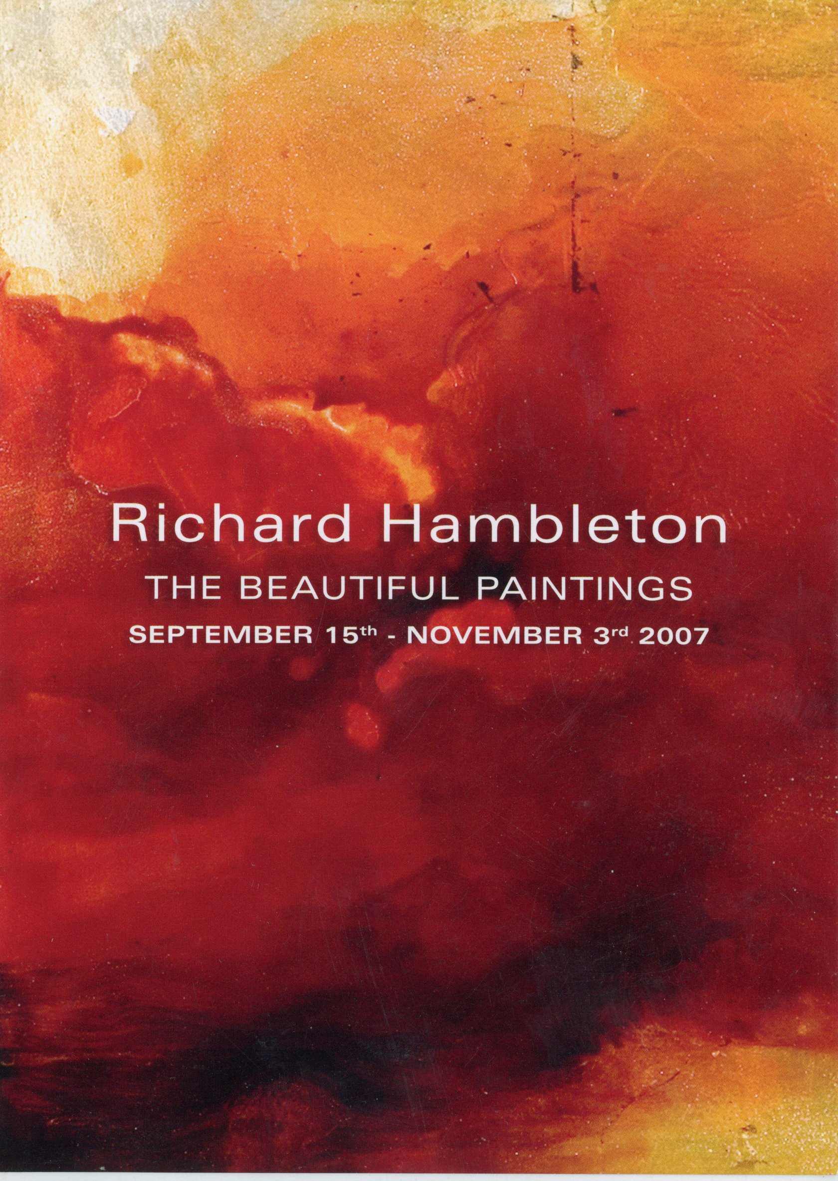 Gallery 98 | Richard Hambleton, The Beautiful Paintings (Orange ...